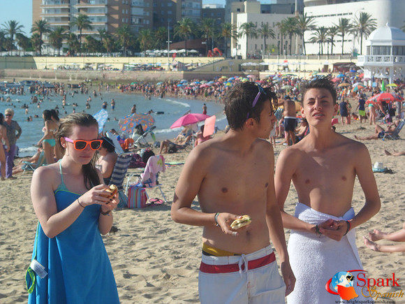 time at the beach