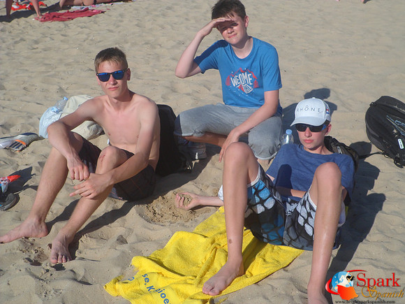 time at the beach