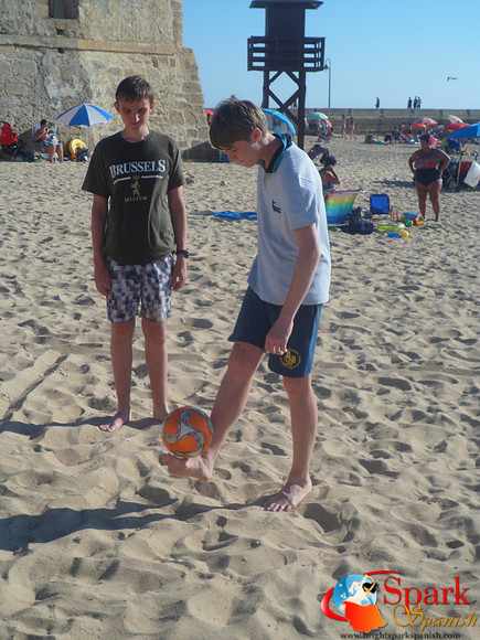 time at the beach
