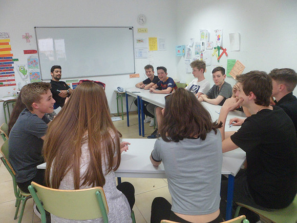 clase de español con Mario