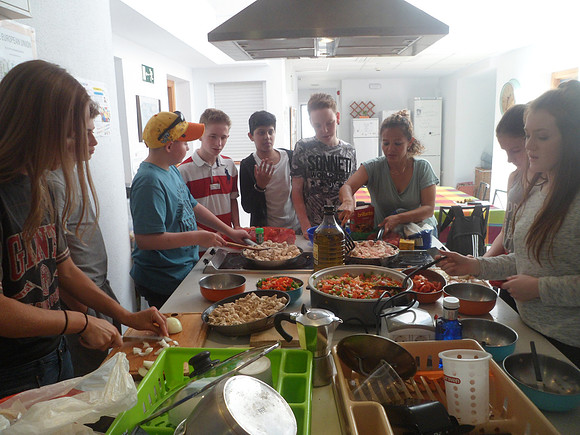 clase de cocina: paella