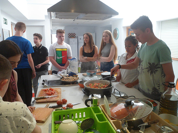 clase de cocina: paella