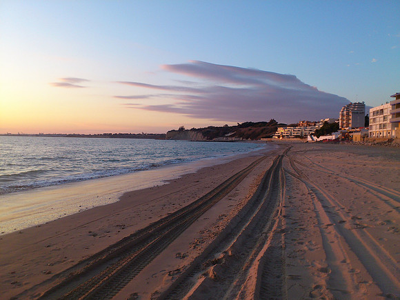 Beach and sunset