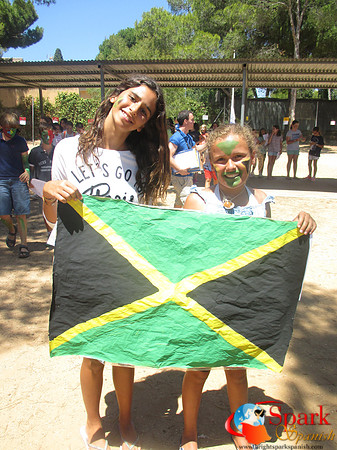 Making friends at camp!