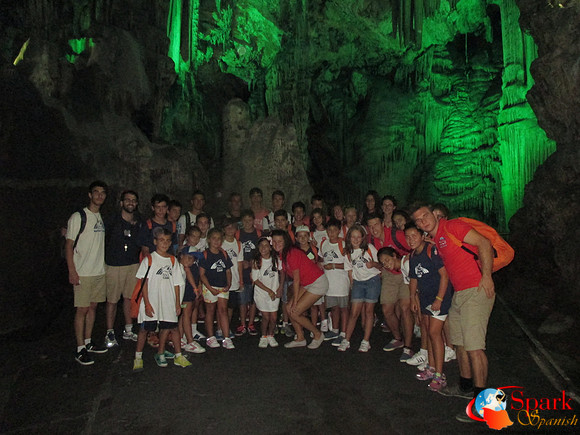 Exploring the spooky caves in Gibraltar